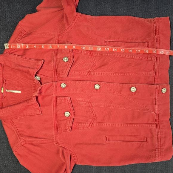 Free People Rumors Denim Jacket In Strawberry Spritz Medium - Picture 6 of 10